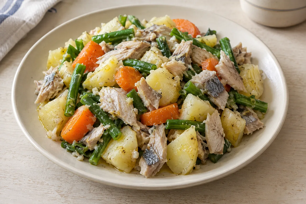 Herring & Warm Veg Salad