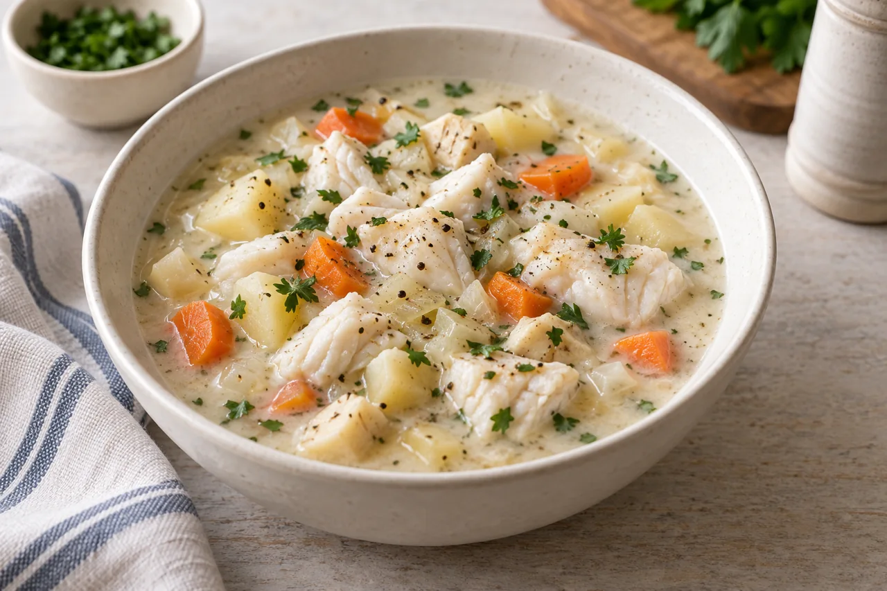 Whiting & Root Veg Chowder